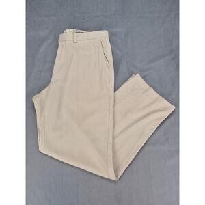 Tommy Bahama Silk Blend Flat Front Casual Dress Pants Khaki Mens 36x32